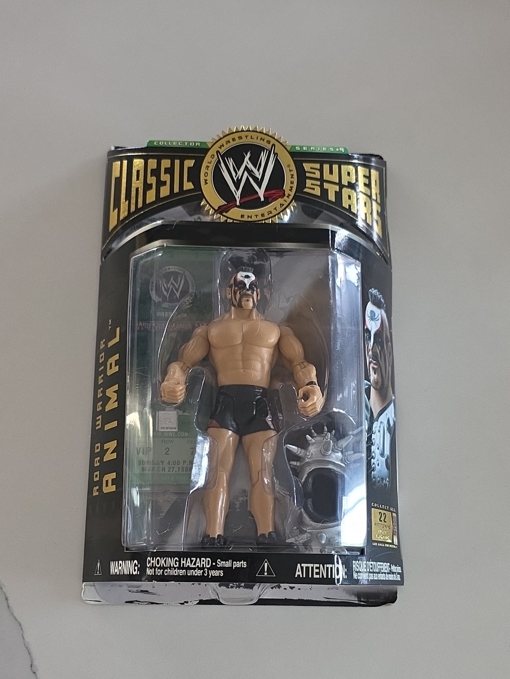 WWE Jakks Classic Superstars Series 9 Road Warrior Animal Action Figure MOC 2006